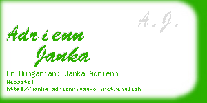 adrienn janka business card